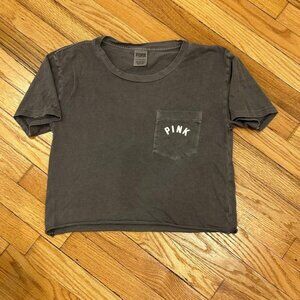 Pink Cropped Relaxed fit Top